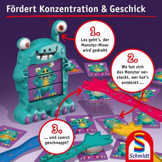 Schmidt Spiele 40557 Monsterjäger, Aktionsspiel, bunt