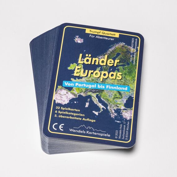 Länder Europas und Ferne Länder Trumpf Quartett Spiel 2er-Set | Wendels Kartenspiele