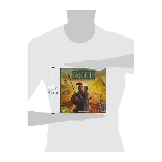 Asmodee 7 Wonders Duel, Grundspiel, Kennerspiel, Strategiespiel, 2 Spieler, ab 10+ Jahren, 30 Minuten, Deutsch