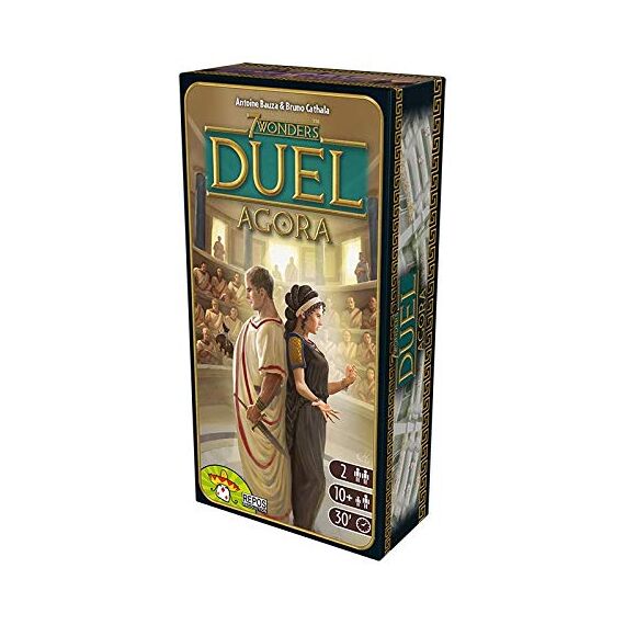 Asmodee 7 Wonders Duel – Agora, Erweiterung, Kennerspiel, Strategiespiel, 2 Spieler, ab 10+ Jahren, 30 Minuten, Deutsch