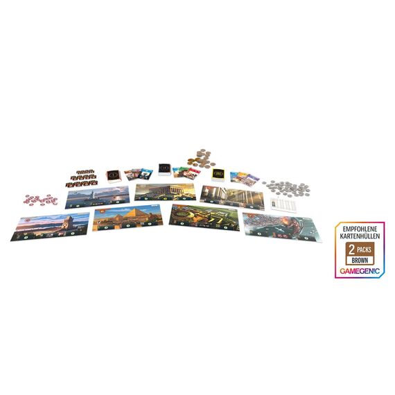 Repos Production | UNbox Now | 7 Wonders | Grundspiel | Kennerspiel des Jahres 2011 | Strategiespiel | 3-7 Spieler | Ab 10+ Jahren | 30+ Minuten | Deutsch