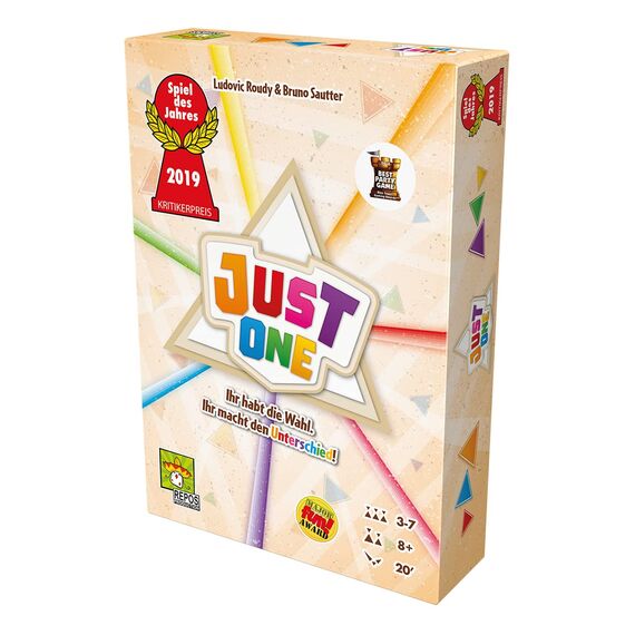 Repos Production, Just One, Grundspiel, Partyspiel, Spiel des Jahres 2019, 3-7 Spieler, Ab 8+ Jahren, 20+ Minuten, Deutsch
