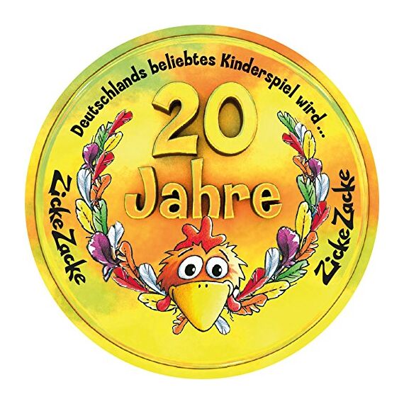 Zoch 601121800 Zicke Zacke Hühnerkacke – das rasante Gedächtnisrennen, Kinderspiel des Jahres 1998, 2-4 Spieler, für Jungen und Mädchen ab 4 Jahren
