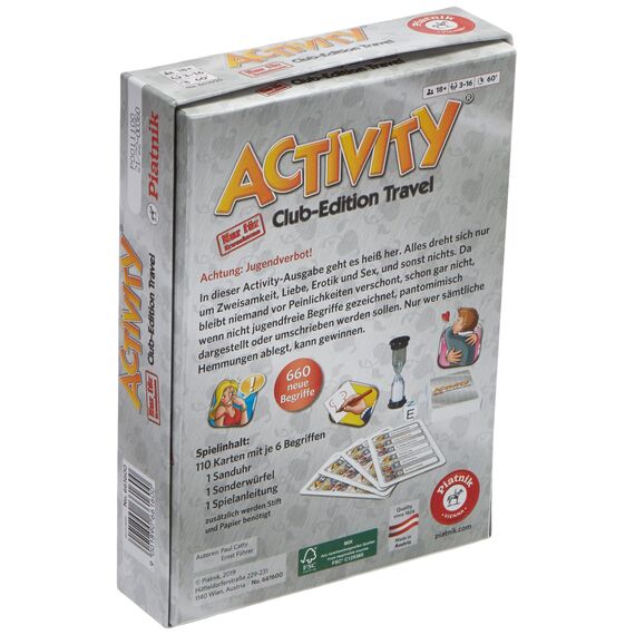 Piatnik 6616 - Activity Club Edition Travel, 12 cm x 17 cm x 3 cm