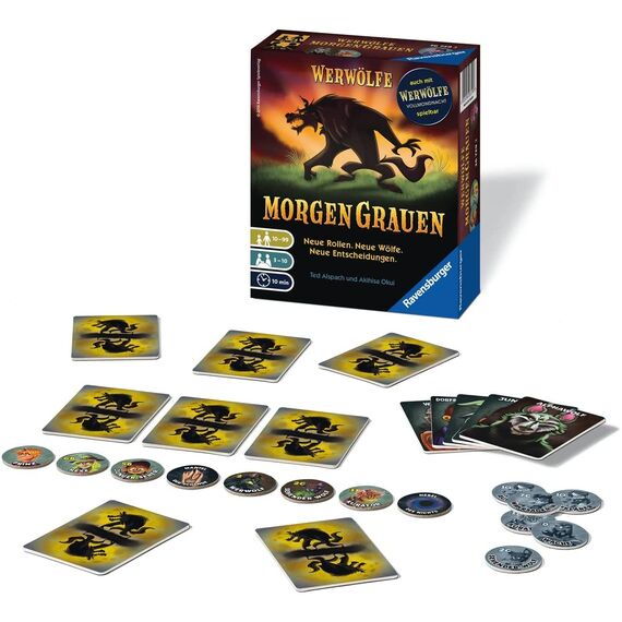 Ravensburger 26729 - Werwölfe - MorgenGrauen, Spielereihe ab 10 Jahren, Gesellschaftsspiel für 3-10 Spieler, Partyspiel
