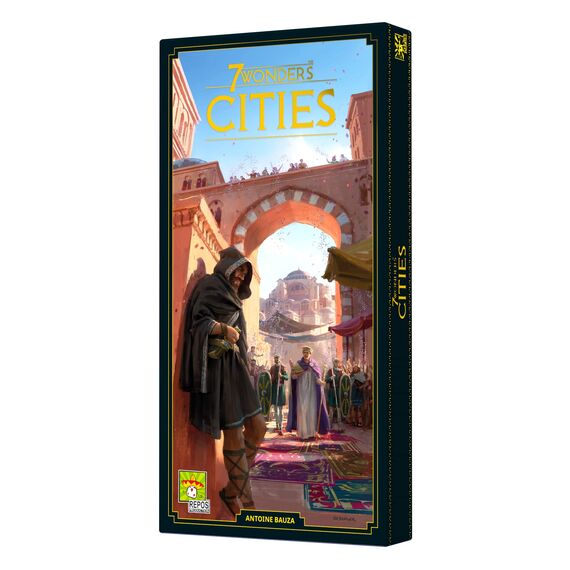 Asmodee 7 Wonders – Cities, Erweiterung, Kennerspiel, Strategiespiel, 3-7 Spieler, ab 10+ Jahren, 30 Minuten, Deutsch