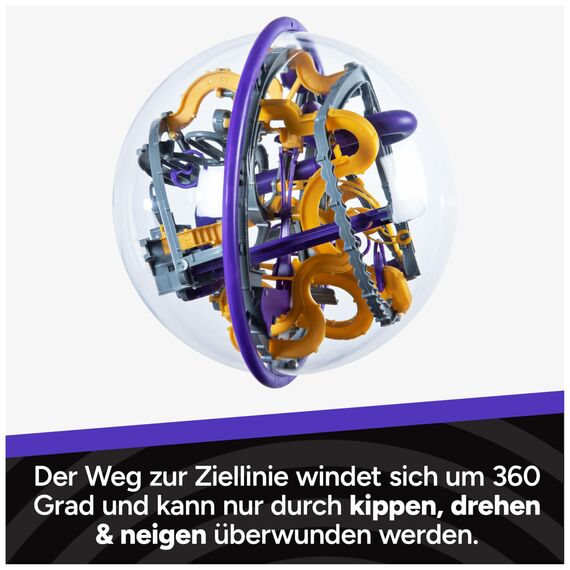 Spin Master Games - Perplexus Epic 3D Kugellabyrinth mit 125 Hindernissen, Konzentrationsspiel mit 360° Bewegung, Geschicklichkeitsspiel für Kinder ab 10 Jahren und Erwachsene
