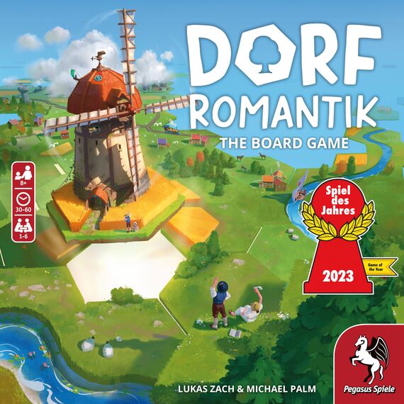 Pegasus Spiele 51240E Dorfomantik - The Board Game Board Games (English Version), 1-6 Players, ‎Multicoloured