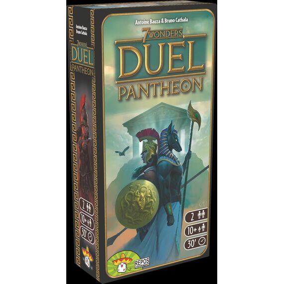 Asmodee 7 Wonders Duel – Pantheon, Erweiterung, Kennerspiel, Strategiespiel, 2 Spieler, ab 10+ Jahren, 30 Minuten, Deutsch