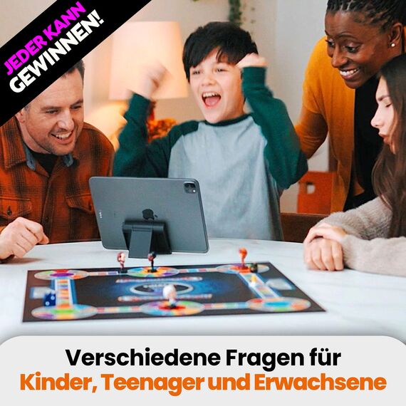 Outsmarted – Das Digitale Quizshow-Brettspiel | Kinder, Jugendliche und Erwachsene | Spielabend der nächsten Generation für Familie und Freunde | 2–24 Spieler | Ab 8 Jahren | Über 10.000 Fragen