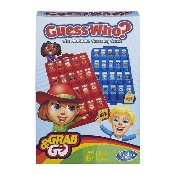Schnappen und los, rate mal, wer? Spiel, originelles Ratespiel für Kinder ab 6 Jahren, tragbares 2-Spieler-Spiel, Reisespiel für Kinder