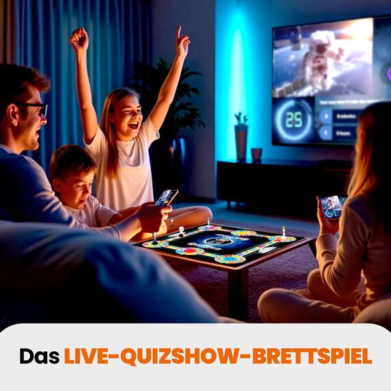 Outsmarted – Das Digitale Quizshow-Brettspiel | Kinder, Jugendliche und Erwachsene | Spielabend der nächsten Generation für Familie und Freunde | 2–24 Spieler | Ab 8 Jahren | Über 10.000 Fragen