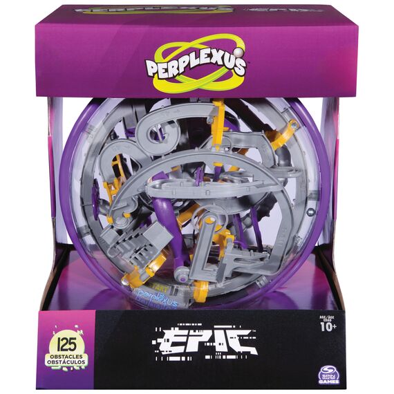 Spin Master Games - Perplexus Epic 3D Kugellabyrinth mit 125 Hindernissen, Konzentrationsspiel mit 360° Bewegung, Geschicklichkeitsspiel für Kinder ab 10 Jahren und Erwachsene