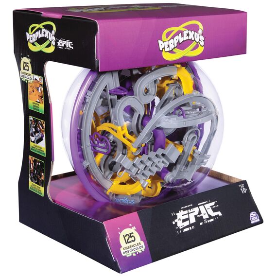 Spin Master Games - Perplexus Epic 3D Kugellabyrinth mit 125 Hindernissen, Konzentrationsspiel mit 360° Bewegung, Geschicklichkeitsspiel für Kinder ab 10 Jahren und Erwachsene
