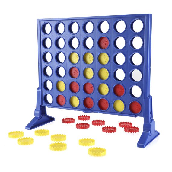 Hasbro Gaming 4 gewinnt Strategiespiel, Brettspiel für 2 Spieler, Unendlicher Spielspaß mit Freunden und Familie, Perfekt als Partyspiel und für Multiplayer-Spaß, Geschenk für Kinder ab 6 Jahren