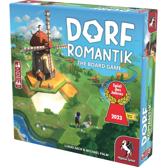 Pegasus Spiele 51240E Dorfomantik - The Board Game Board Games (English Version), 1-6 Players, ‎Multicoloured