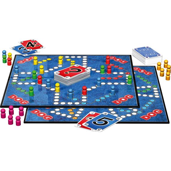 Schmidt Spiele 49201 Dog, Den letzten beissen die Hunde, Familienspiel, für 2 bis 6 Spieler