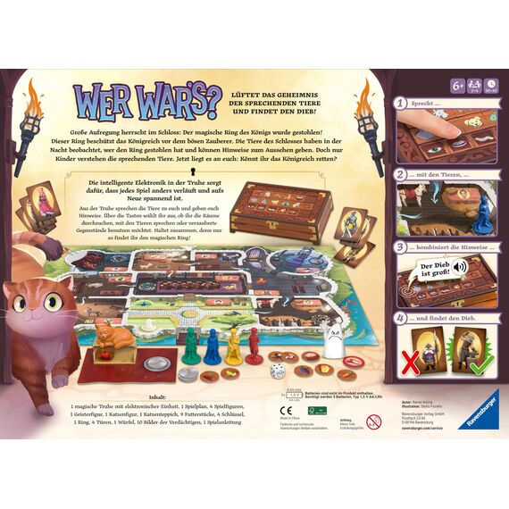 Ravensburger Kinderspiel 23494 - Wer War's? Gesellschafts- und Familienspiel, für Kinder und Erwachsene, Kinderspiel des Jahres, ab 6 Jahren, für 2-4 Spieler