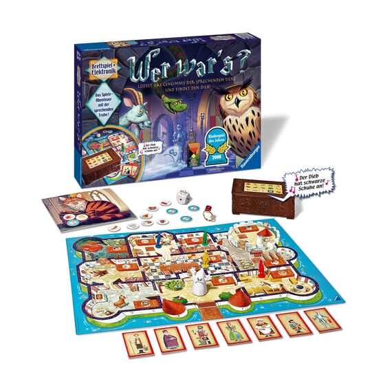 Ravensburger Kinderspiel 21854 - Wer War's, Gesellschafts- und Familienspiel, für Kinder und Erwachsene, Kinderspiel des Jahres, ab 6 Jahren, für 2-4 Spieler - Geburtstagsgeschenke