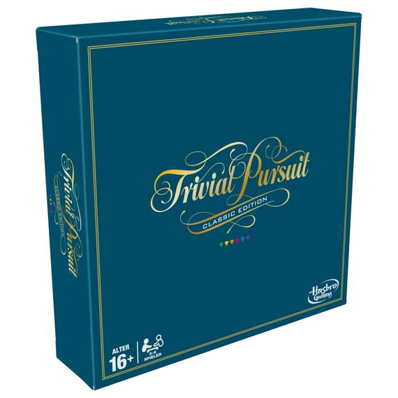 Hasbro Gaming Trivial Pursuit Brettspiel, Spielplan in klassischem Design und Farben, Perfekt für Partys, Familienfeiern und Spieleabende