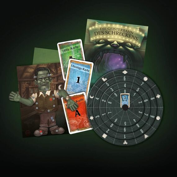 KOSMOS 697907 EXIT - Das Spiel - Die Geisterbahn des Schreckens, Level: Einsteiger, Escape Room Spiel, EXIT Game für 1 bis 4 Spieler ab 10 Jahre, EIN einmaliges Gesellschaftsspiel