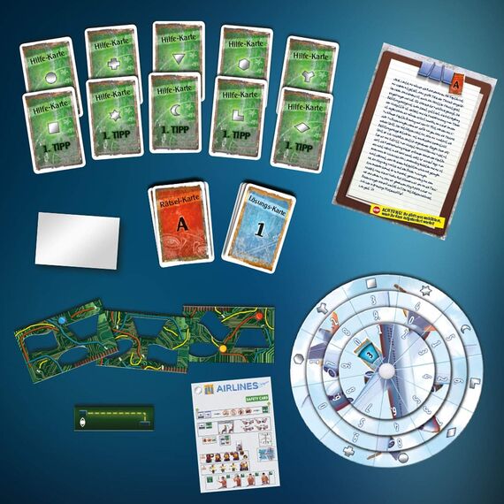 KOSMOS 691769 EXIT – Das Spiel – Der Flug ins Ungewisse, Level: Einsteiger, Escape Room Spiel, EXIT Game für 1–4 Spieler ab 10 Jahren, einmaliges Gesellschaftsspiel