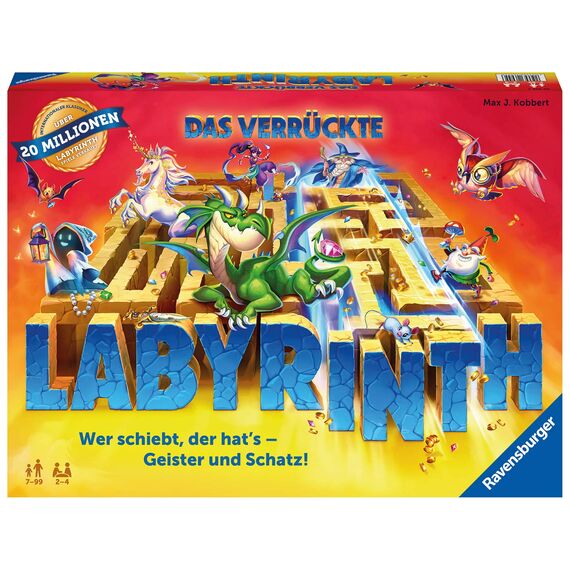 Ravensburger 26423 - Die Maulwurf Company & Familienspiel 26955 - Das verrückte Labyrinth - Gesellschaftsspiel - Spieleklassiker für 2-4 Personen, Brettspiel ab 7 Jahren