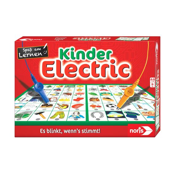 Noris 606013711 Lern Electric Der Lernspiel-Klassiker was passt zusammen & 606013702 Kinder Electric Der Lernspiel-Klassiker, was passt zusammen, Es blinkt, wenn's stimmt, ab 4 Jahren