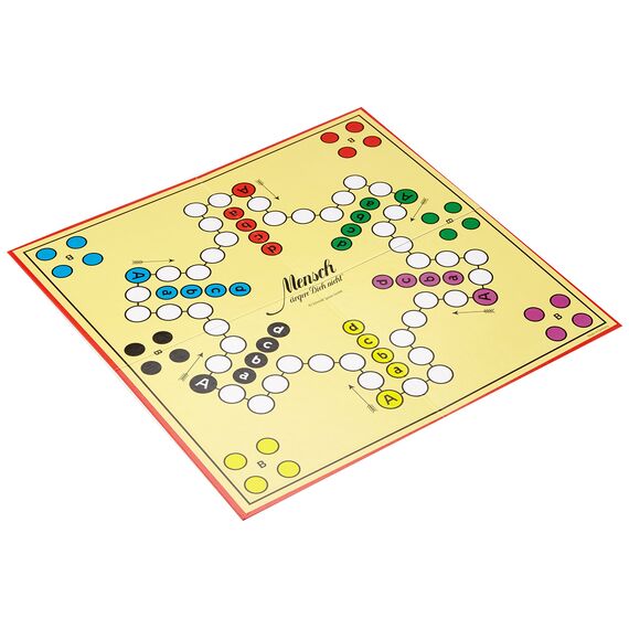 Schmidt Spiele 49330 Classic Line, Mensch ärgere Dich Nicht, mit extra großen Spielfiguren aus Holz, FFP, 2 bis 6 Spieler, bunt