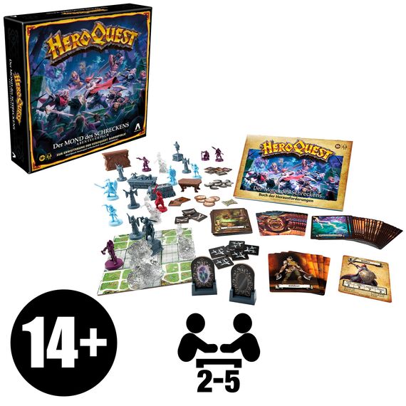 Avalon Hill HeroQuest Der Mond des Schreckens Abenteuerpack, HeroQuest Basisspiel erforderlich, Rollenspiel, Multi-colord