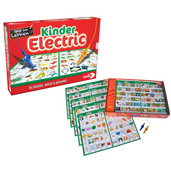 Noris 606013711 Lern Electric Der Lernspiel-Klassiker was passt zusammen & 606013702 Kinder Electric Der Lernspiel-Klassiker, was passt zusammen, Es blinkt, wenn's stimmt, ab 4 Jahren