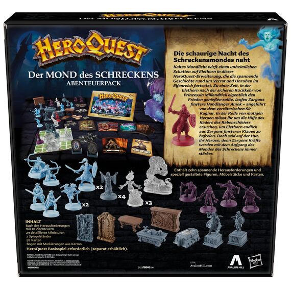 Avalon Hill HeroQuest Der Mond des Schreckens Abenteuerpack, HeroQuest Basisspiel erforderlich, Rollenspiel, Multi-colord