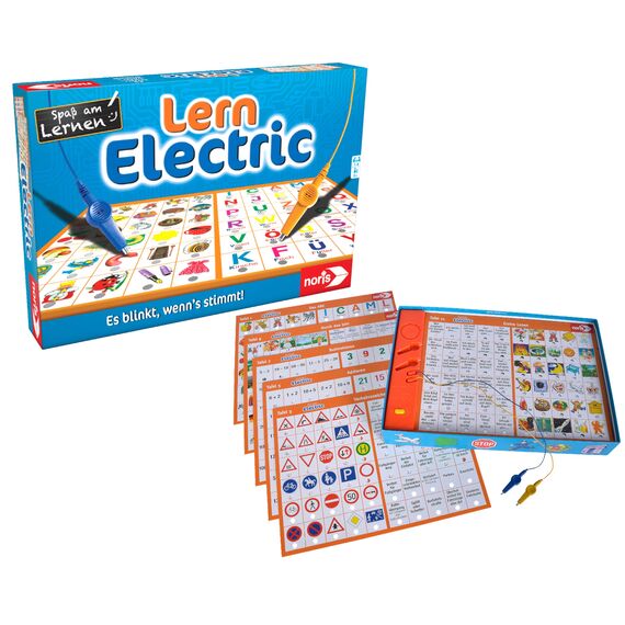 Noris 606013711 Lern Electric Der Lernspiel-Klassiker was passt zusammen & 606013702 Kinder Electric Der Lernspiel-Klassiker, was passt zusammen, Es blinkt, wenn's stimmt, ab 4 Jahren