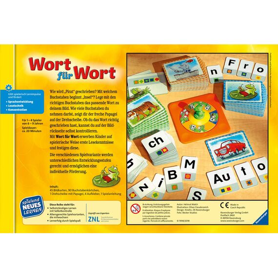 Ravensburger 24955 - Wort für Wort - Spielen und Lernen für Kinder & 24944 - Die freche Sprech-Hexe - Spielen und Lernen für Kinder
