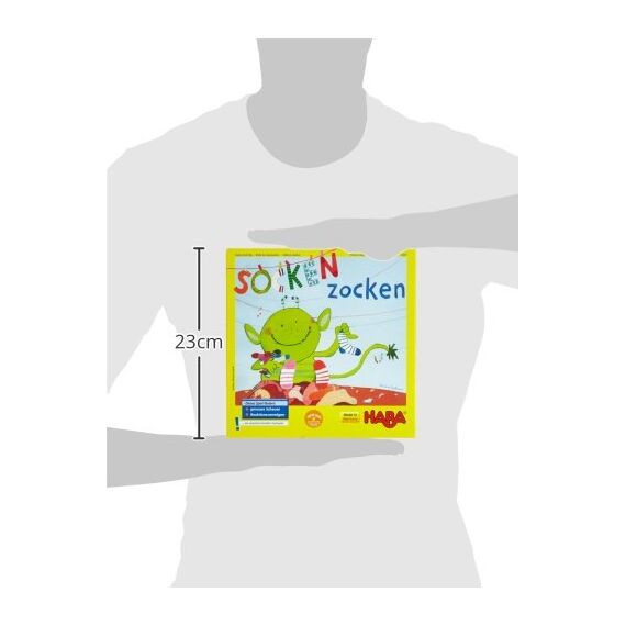 HABA Socken zocken – Schnelles Reaktionsspiel für Kinder ab 4 Jahren – Lustiges Suchspiel für 2–6 Spieler – Familienspiel mit Sprachförderung – 1004465001