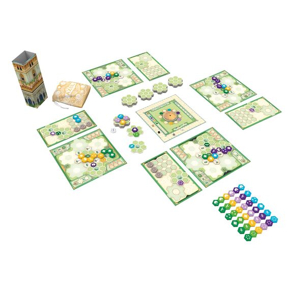 Next Move Games, Azul – Die Gärten der Königin, Familienspiel, 2-4 Spieler, Ab 10+ Jahren, 45-60 Minuten, Deutsch