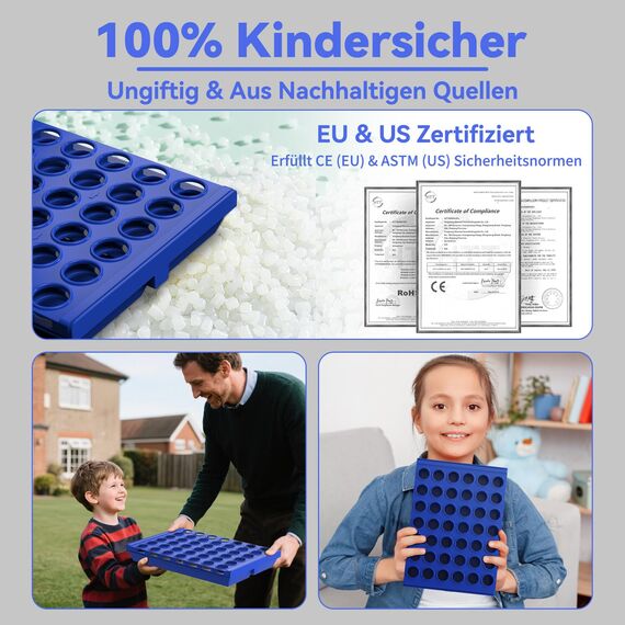 Pup Go Groß Format 4 in Einer Reihe Brettspiele für Kinder 3+, Weihnachen Geschenk fur Mädchen Jungen, Familie Brettspiele Outdoor, Perfekt als Partyspiel, Gesellschaftsspiel & Familienspaß