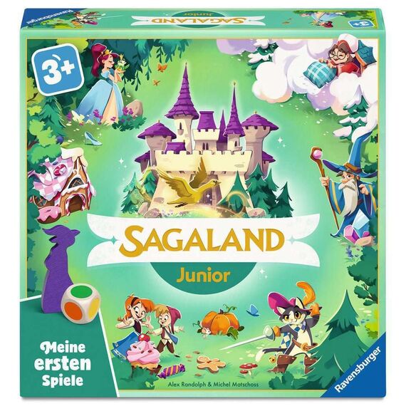 Ravensburger 12010007 Sagaland Junior - Meine ersten Spiele: Kinderspiel, Spiele 3 ab 3 Jahren, für 2-4 Spieler, Geschenk für Mädchen oder Junge
