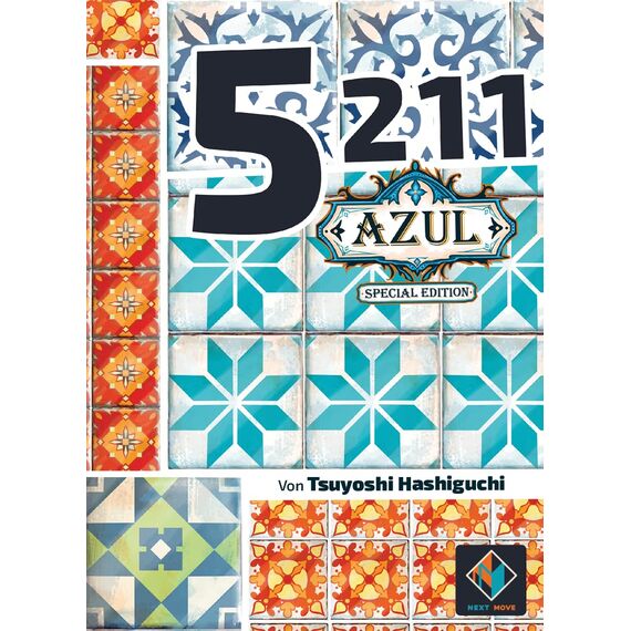 Next Move Games, 5211: Azul Special Edition, Familienspiel, Kartenspiel, 2-5 Spieler, Ab 8+ Jahren, 20 Minuten, Deutsch