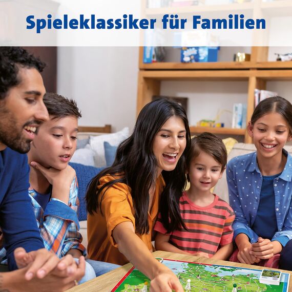 Ravensburger Familienspiel 26492 - Deutschlandreise - Familienklassiker ab 8 Jahren - Gesellschaftsspiel, Reise durch Deutschland, Brettspiel ab 8 Jahren für bis zu 6 Spieler
