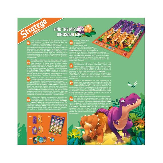 Stratego Junior Dinos, Brettspiel für Kinder ab 4 Jahren