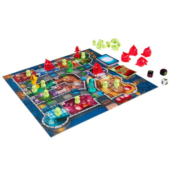 Mattel Games Geister, Geister, Schatzsuchmeister! Jubiläumsausgabe Brettspiel, kooperatives Familienspiel mit zwei Spielmöglichkeiten, für 2 bis 5 Spieler, Deutsche Sprache, HXT19