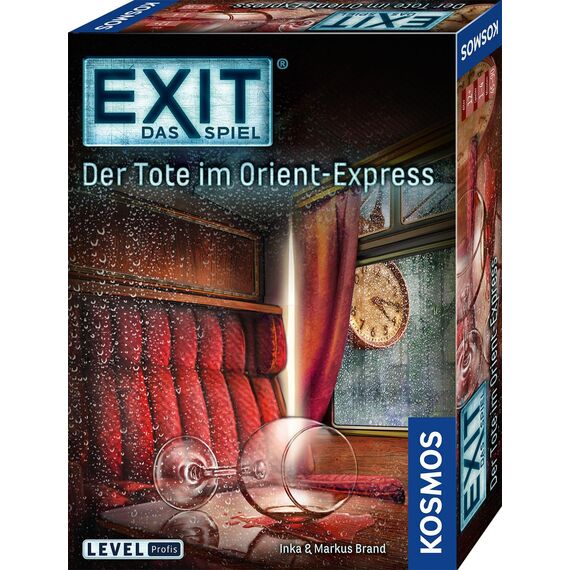 KOSMOS 694029 EXIT - Das Spiel - Der Tote im Orient-Express, Level: Profi, Escape Room-Spiel für 1 bis 4 Personen ab 12 Jahre, EXIT Game, einmaliges Gesellschaftsspiel