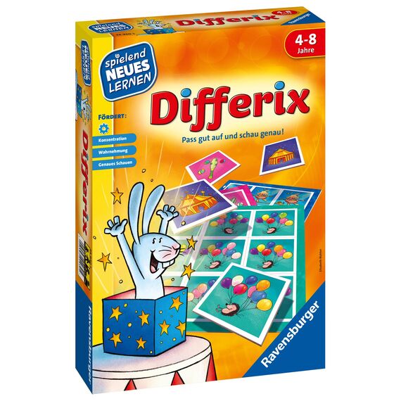 Ravensburger 24930 - Differix - Spielen und Lernen für Kinder, Lernspiel für Kinder von 4-8 Jahren, Spielend Neues Lernen für 1-4 Spieler