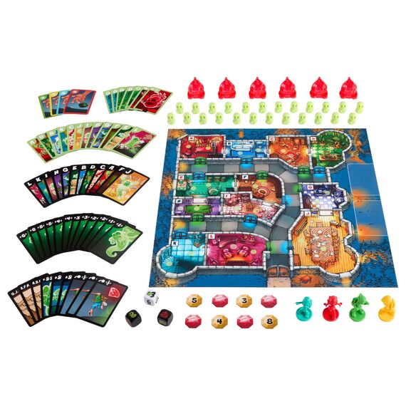 Mattel Games Geister, Geister, Schatzsuchmeister! Jubiläumsausgabe Brettspiel, kooperatives Familienspiel mit zwei Spielmöglichkeiten, für 2 bis 5 Spieler, Deutsche Sprache, HXT19