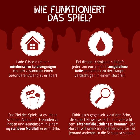 MORD bei Tisch Krimidinner für Zuhause - 5 bis 7 Personen - Der Las Vegas Fall - Das Krimi Spiel ab 16 Jahren – Ideal als Krimi Dinner für eine mörderische Dinnerparty