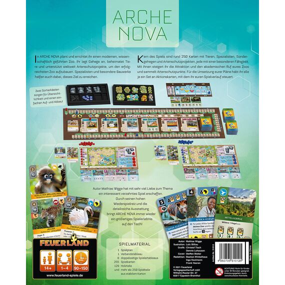 Feuerland Spiele 31012 Arche Nova, Ab 14 Jahren, Large