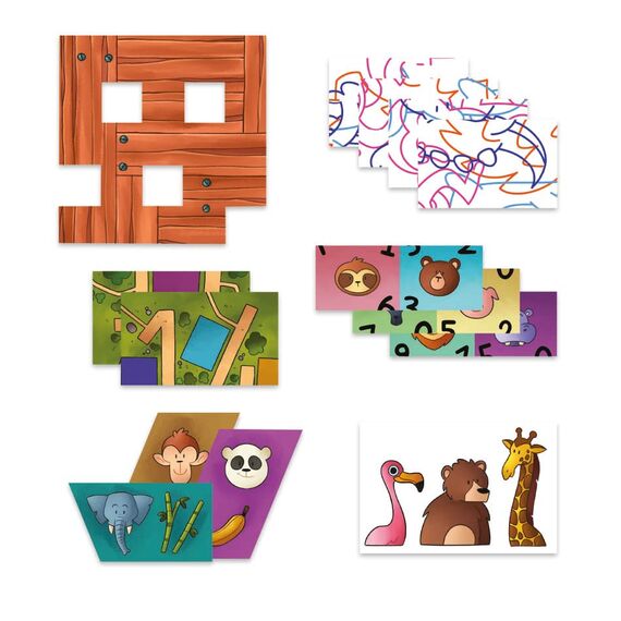 Clementoni Galileo Escape Game Junior - Flucht aus dem Zoo - Escape Spiel für Kinder ab 6 Jahren - Gesellschaftsspiel & Familienspiel 59338
