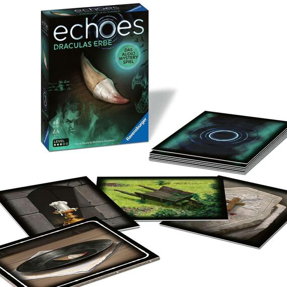 Ravensburger 22360 Echoes Draculas Erbe - Hörspiel, Gesellschaftsspiel für Erwachsene und Jugendliche ab 14 Jahren, kleine Geschenke