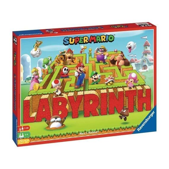 Ravensburger Familienspiel 26063 - das Verrückte Labyrinth Super Mario - mit den Figuren aus Super Mario- EIN Spieleklassiker für die ganze Familie!